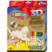 Puzzle drewniane 3D Małpa Patio Colorino 38362